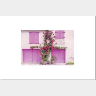 Provence Colorful House Facade Posters and Art